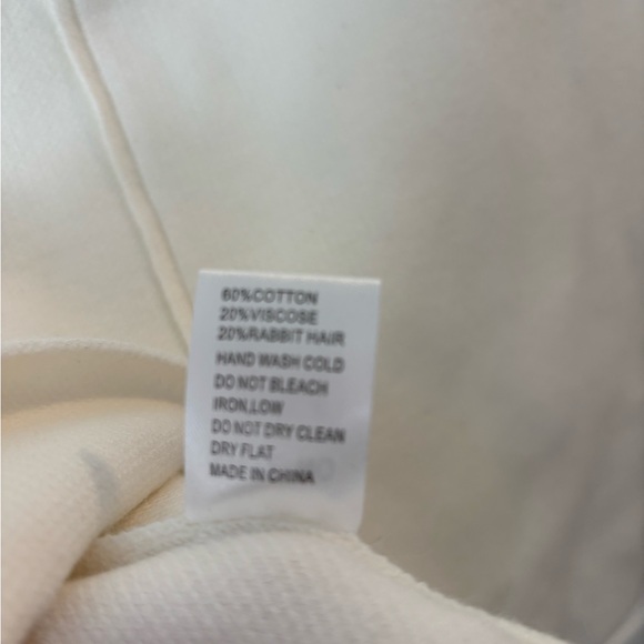 Pol Premium White‎ Knit Midi Skirt Size Large  Viscose And Rabbit Hair Boho West - Picture 6 of 7